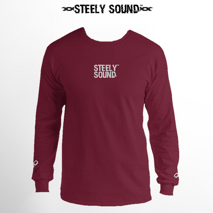 THAT STEELY SOUND - Long Sleeve Shirt Maroon