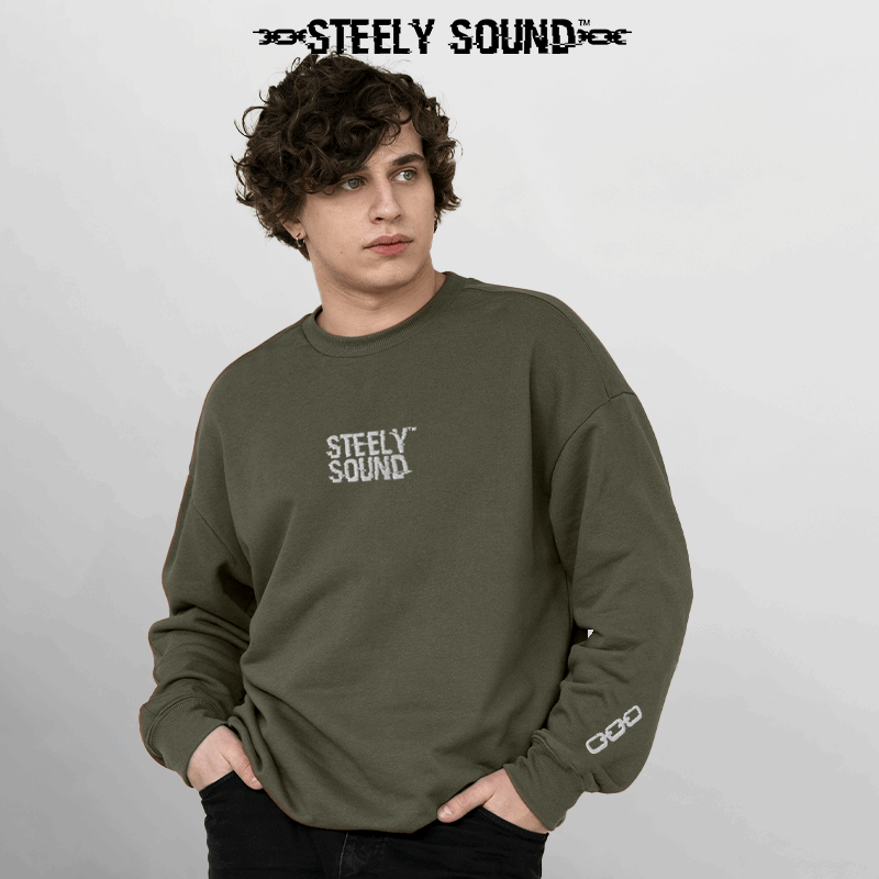 THAT STEELY SOUND - Long Sleeve Shirt Military Green