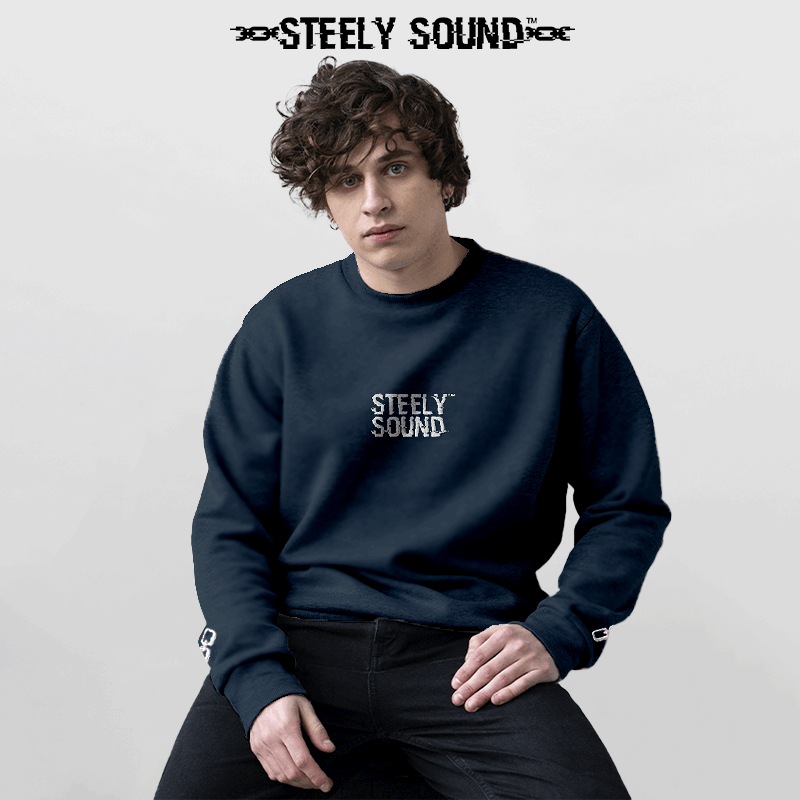 THAT STEELY SOUND - Long Sleeve Shirt Navy