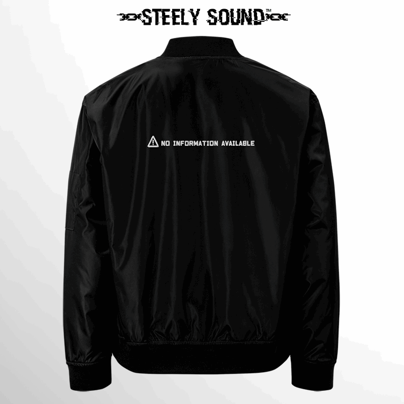 THAT STEELY SOUND - Black Bomber Jacket