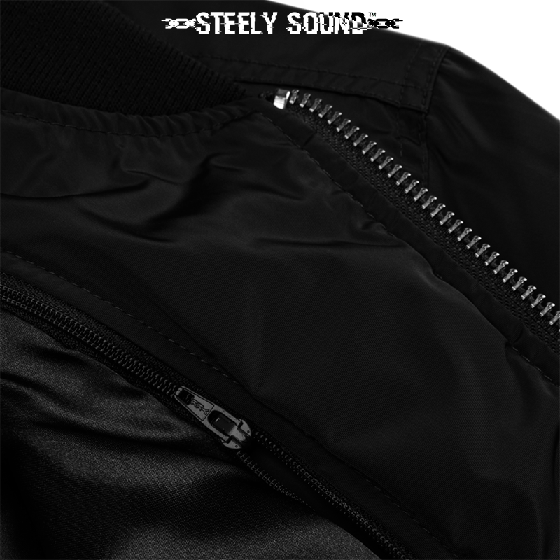 THAT STEELY SOUND - Black Bomber Jacket