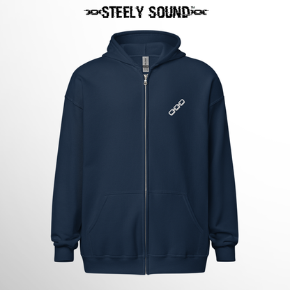 THAT STEELY SOUND - Navy Zip Hoodie