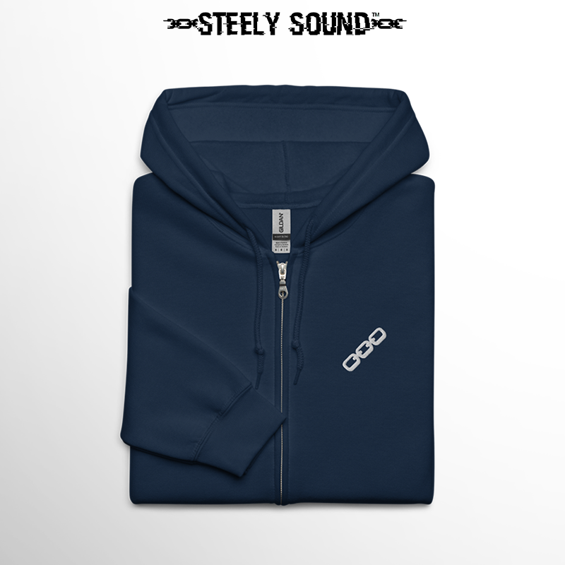 THAT STEELY SOUND - Navy Zip Hoodie