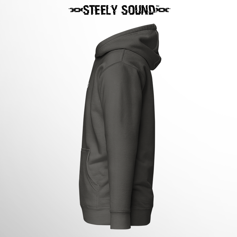 THAT STEELY SOUND - Essentials Vintage Black Hoodie