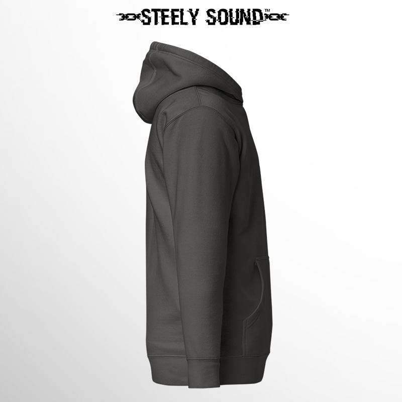 THAT STEELY SOUND - Essentials Vintage Black Hoodie